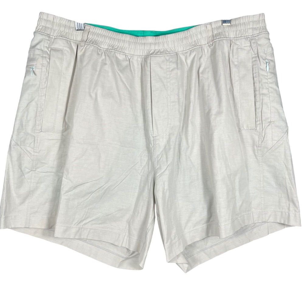 Birddogs Gym Shorts Mens 3XL Khaki Lined Athletic Boomstick Built-in Liner